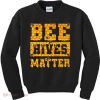 Bee Hives Matter Climate Change Earth Day Kids Sweatshirt thumb 0