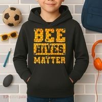 Bee Hives Matter Climate Change Earth Day Kids Hoodie thumb 2
