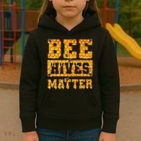 Bee Hives Matter Climate Change Earth Day Kids Hoodie thumb 3