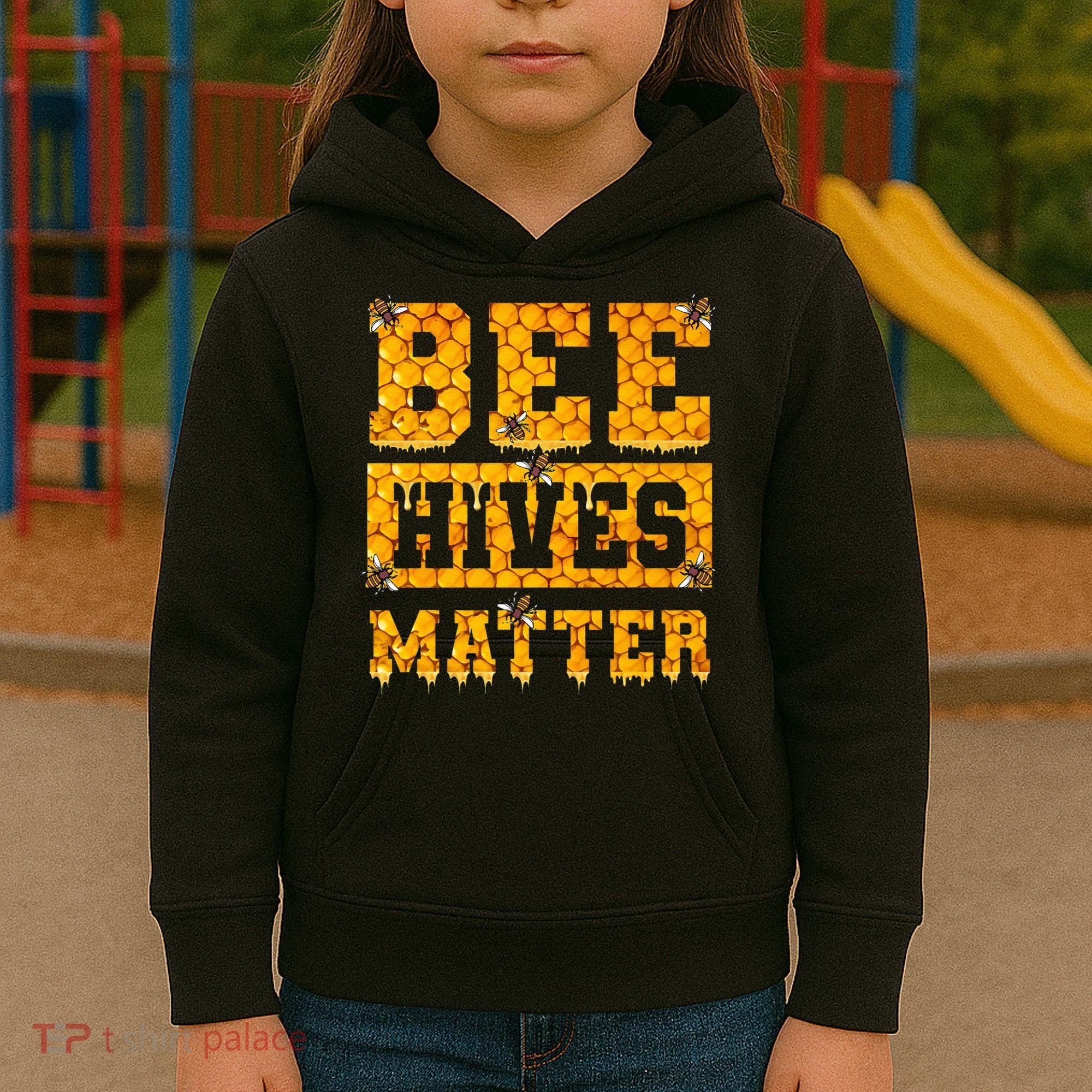 Bee Hives Matter Climate Change Earth Day Kids Hoodie