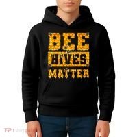 Bee Hives Matter Climate Change Earth Day Kids Hoodie thumb 4