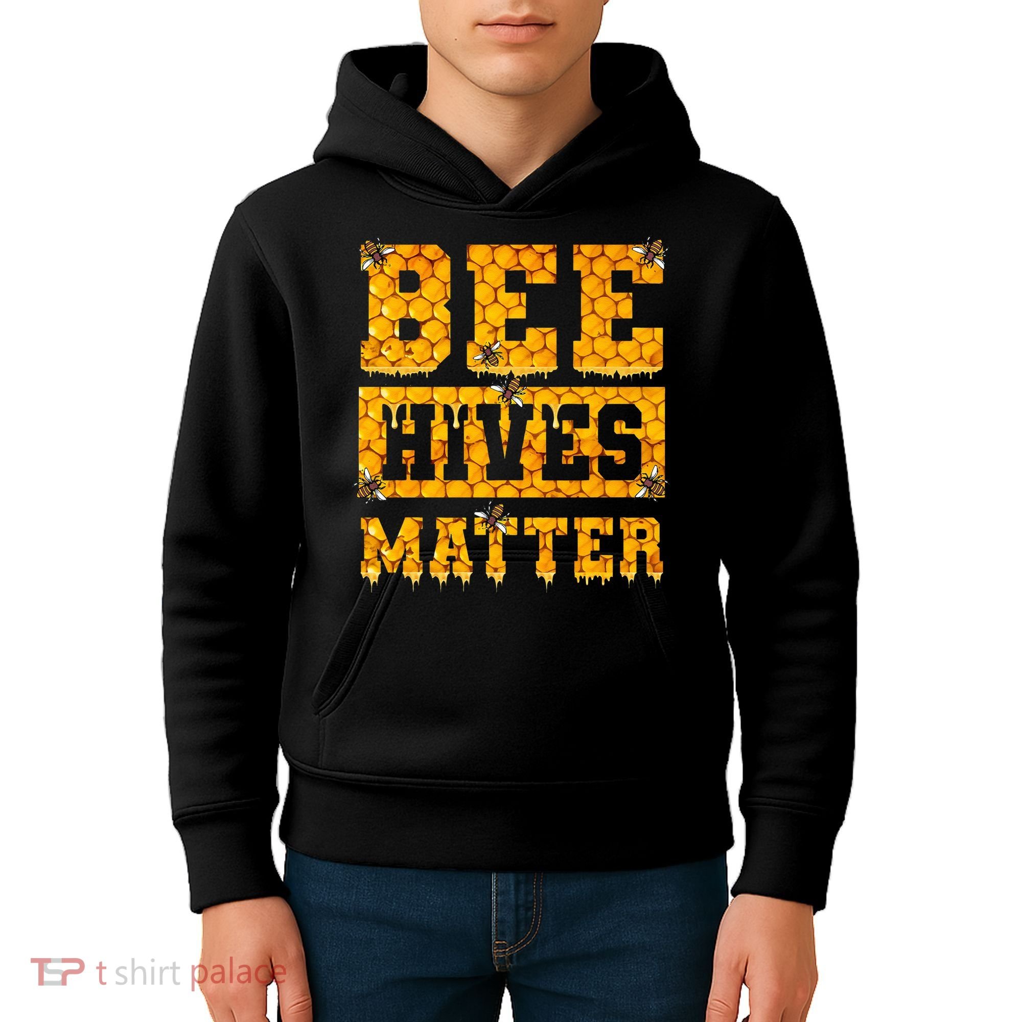 Bee Hives Matter Climate Change Earth Day Kids Hoodie