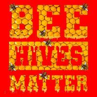 Bee Hives Matter Climate Change Earth Day Santa Hat thumb 1