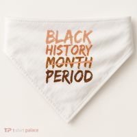Black History Month Period African American Proud USA-Made Doggie Bandana thumb 0