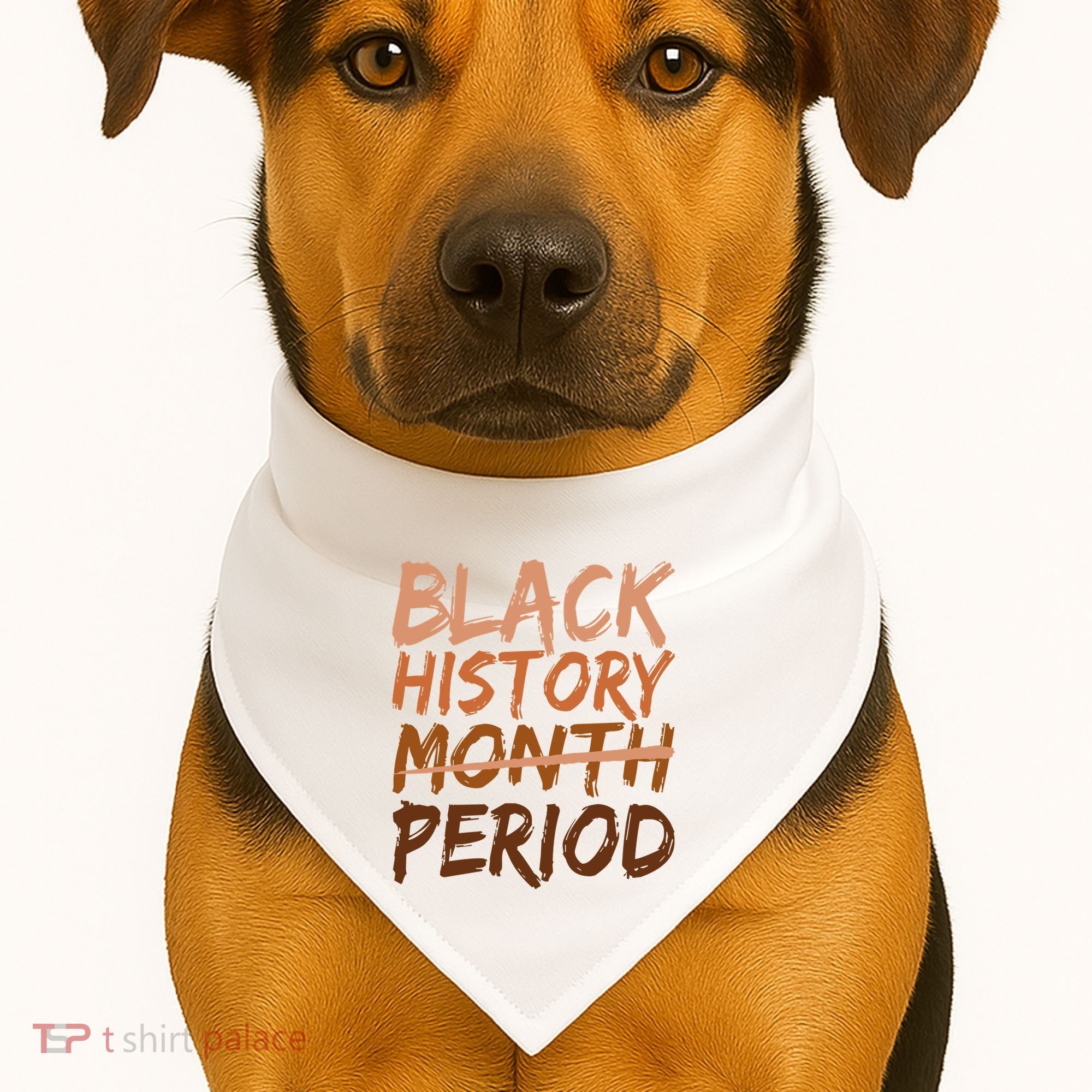 Black History Month Period African American Proud USA-Made Doggie Bandana