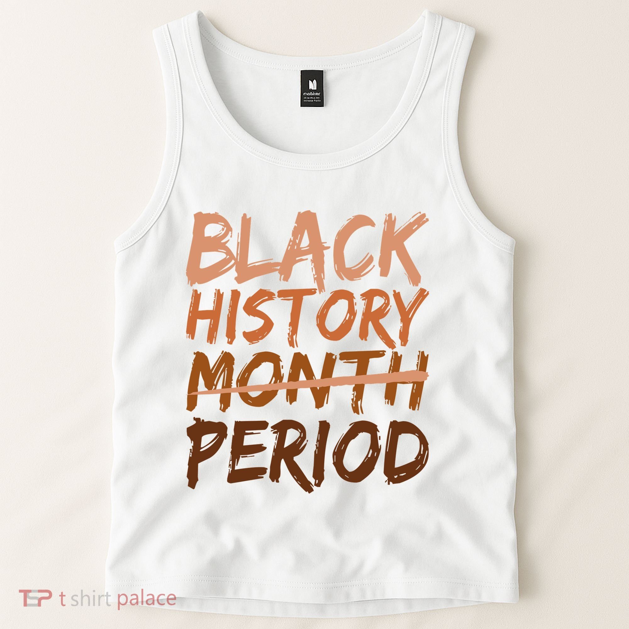 Black History Month Period African American Proud Tank Top