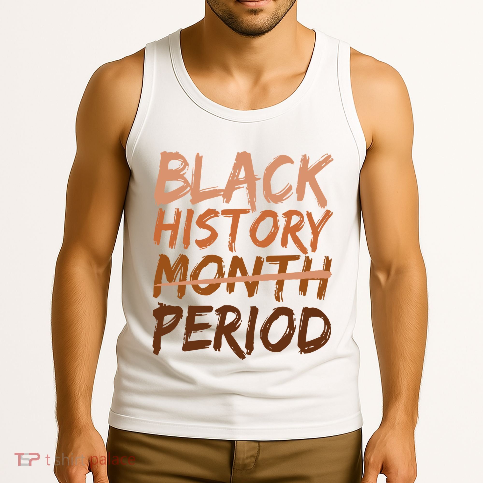 Black History Month Period African American Proud Tank Top