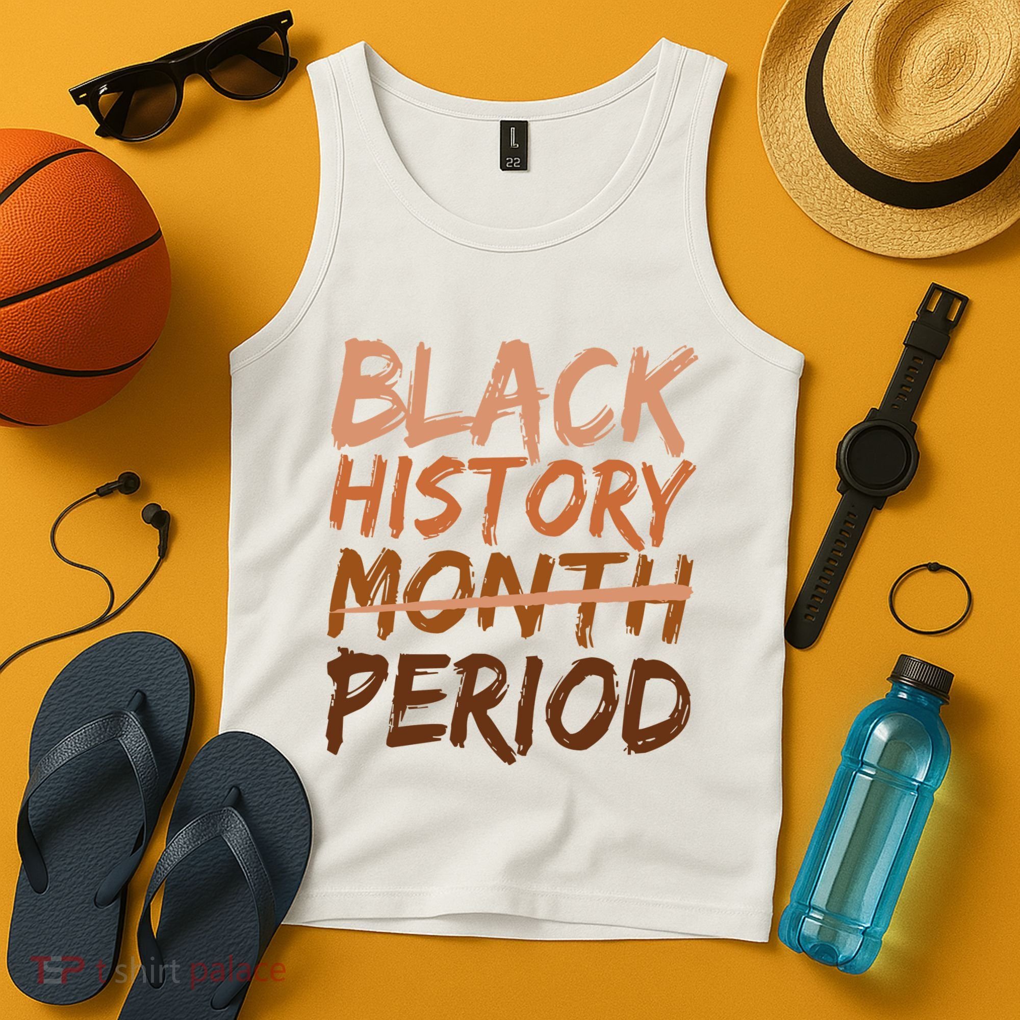 Black History Month Period African American Proud Tank Top
