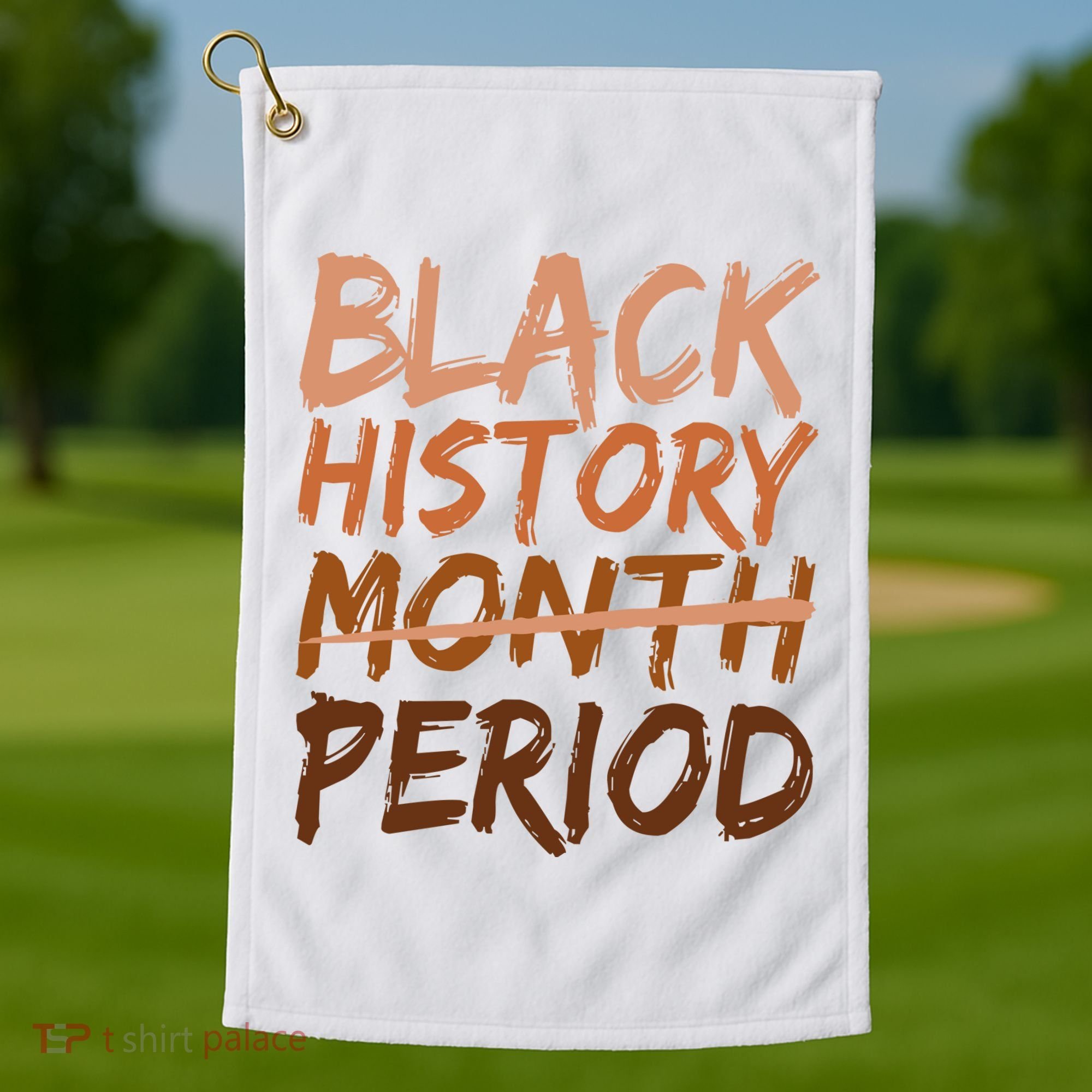 Black History Month Period African American Proud Golf Towel