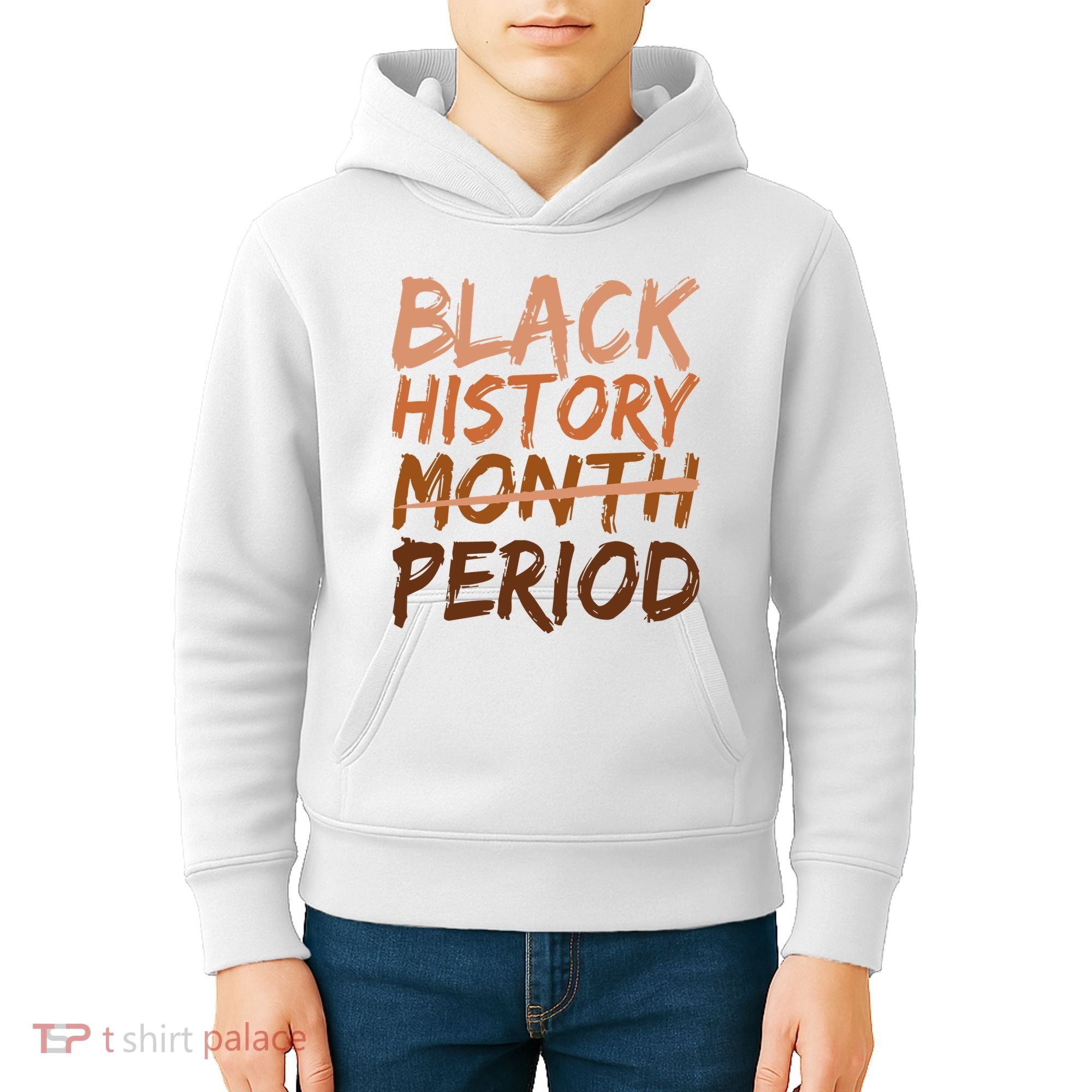 Black History Month Period African American Proud Kids Hoodie