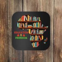 Black History Month Education Is Freedom Book Reader Coaster thumb 0