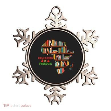 Black History Month Education Is Freedom Book Reader Ornament