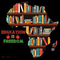 Black History Month Education Is Freedom Book Reader Ornament thumb 1