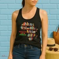 Black History Month Education Is Freedom Book Reader Women's Tank Top thumb 2