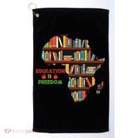 Black History Month Education Is Freedom Book Reader Golf Towel thumb 0