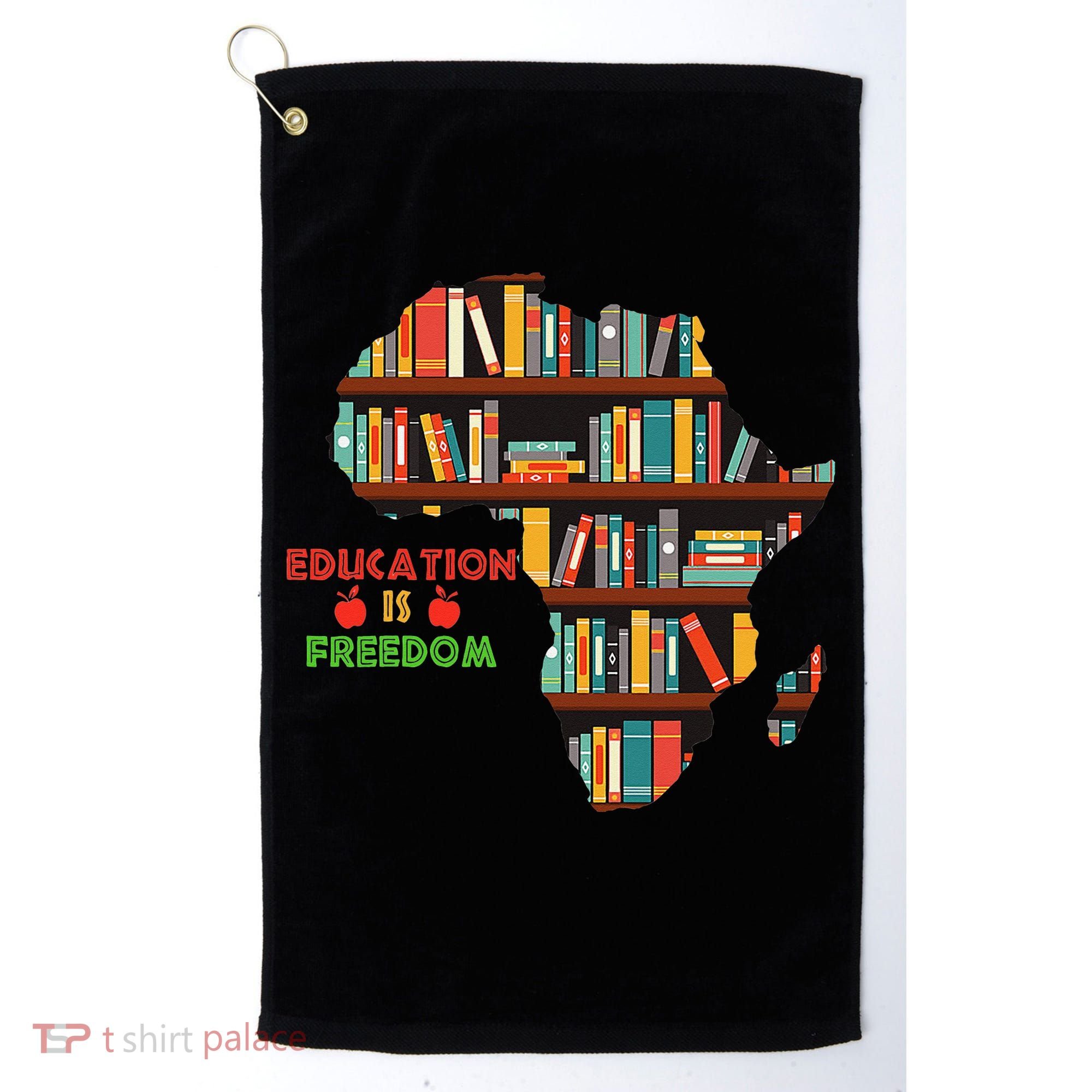 Black History Month Education Is Freedom Book Reader Golf Towel