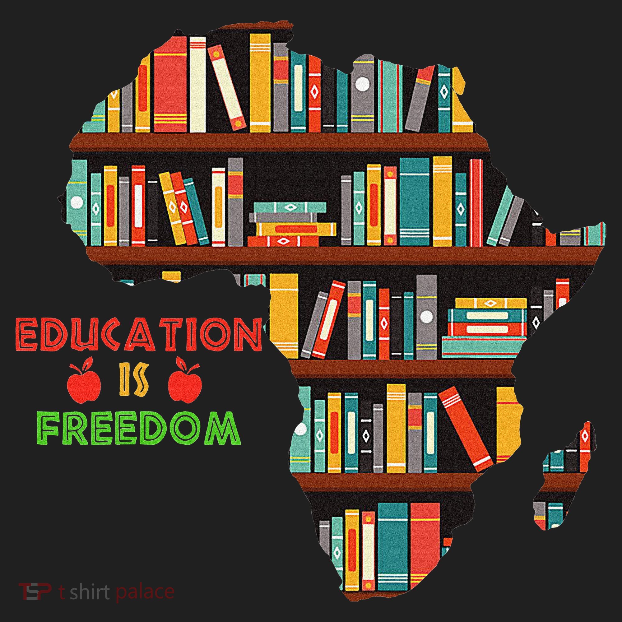 Black History Month Education Is Freedom Book Reader Golf Towel