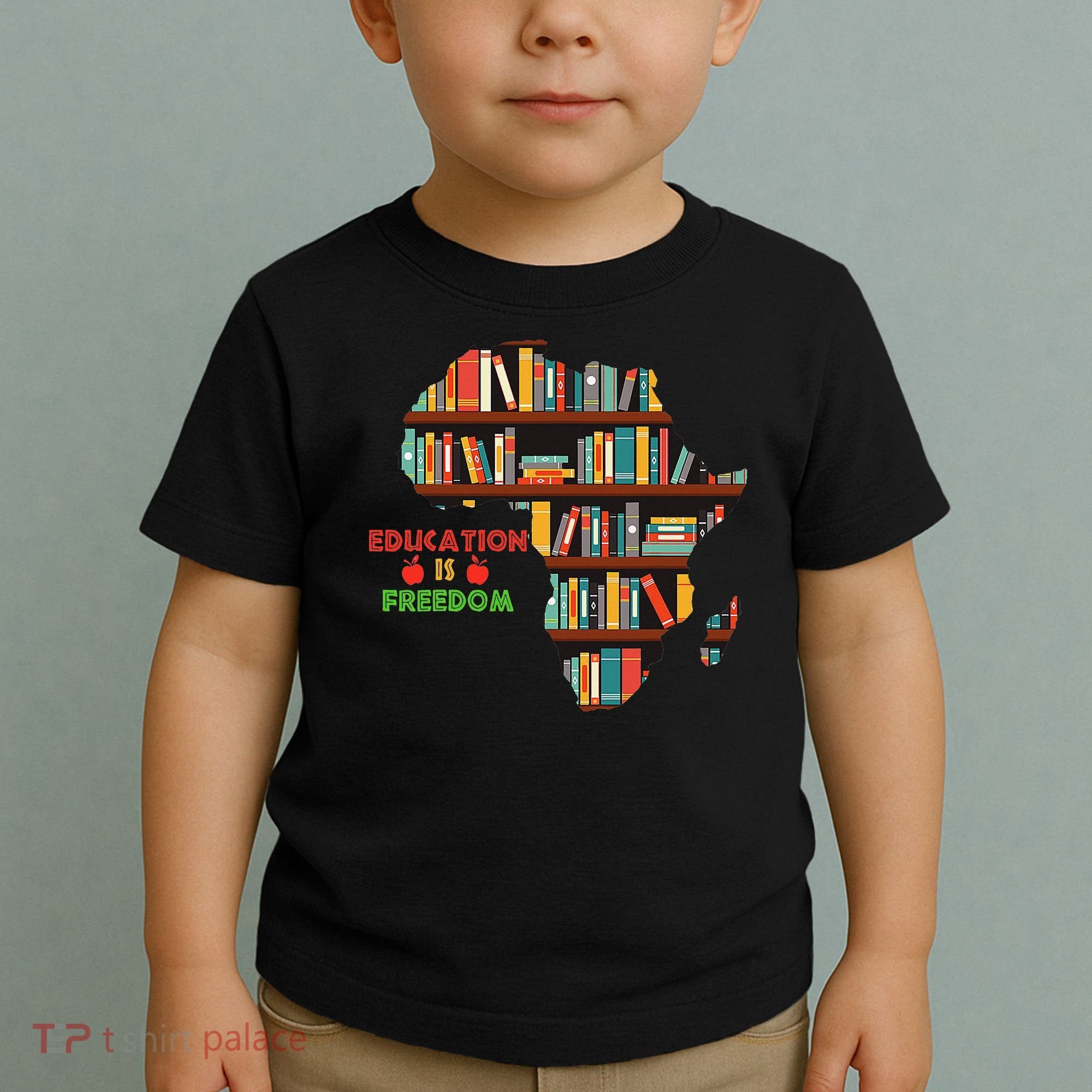 Black History Month Education Is Freedom Book Reader Toddler T-Shirt