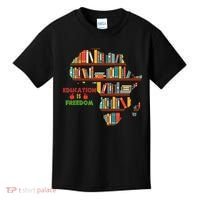Black History Month Education Is Freedom Book Reader Kids T-Shirt thumb 0