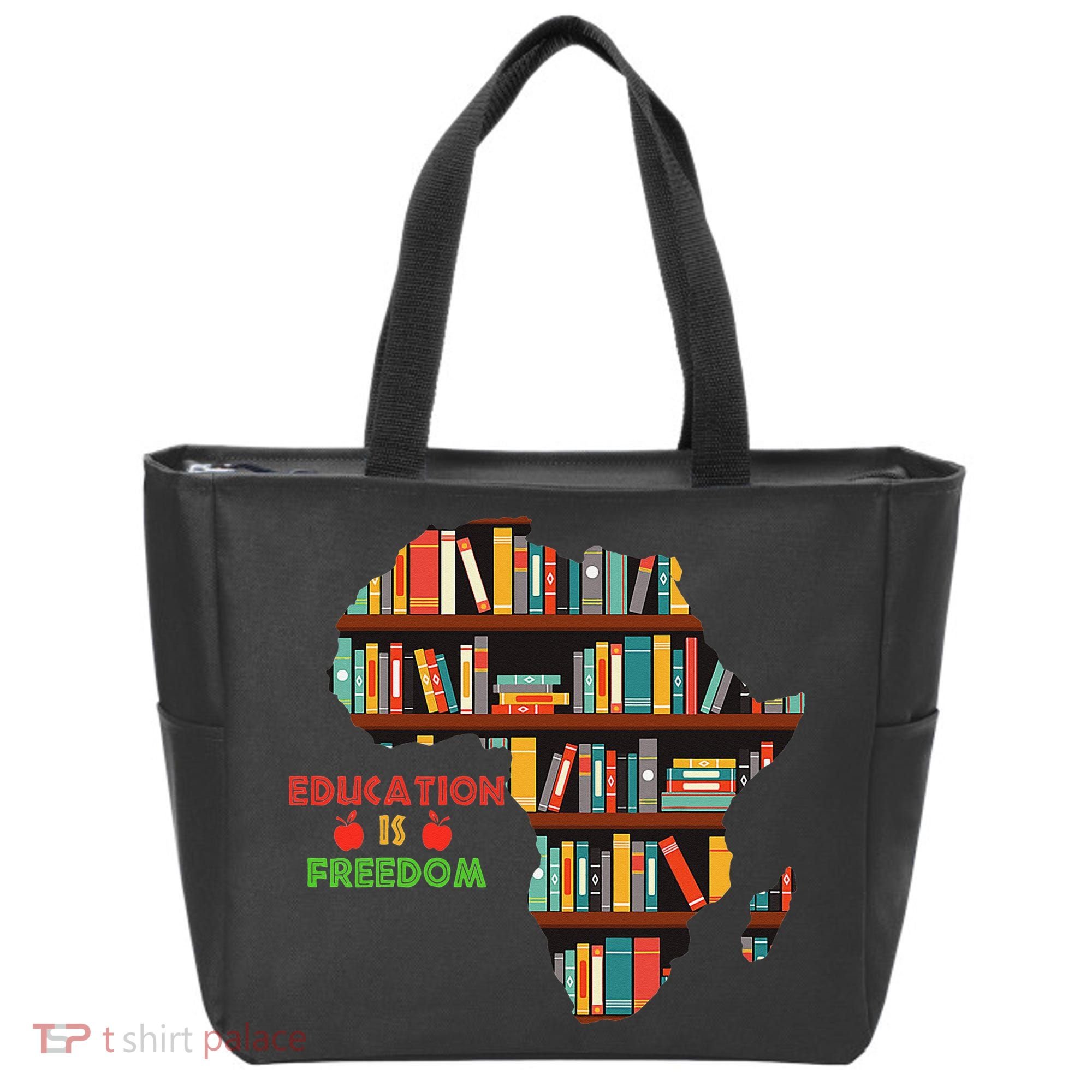 Black History Month Education Is Freedom Book Reader Tote Bag