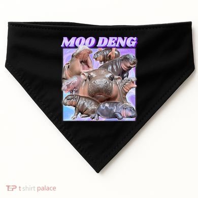 Baby Hippo Moo Deng USA-Made Doggie Bandana