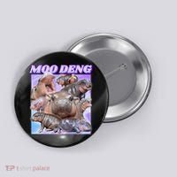 Baby Hippo Moo Deng Button thumb 0