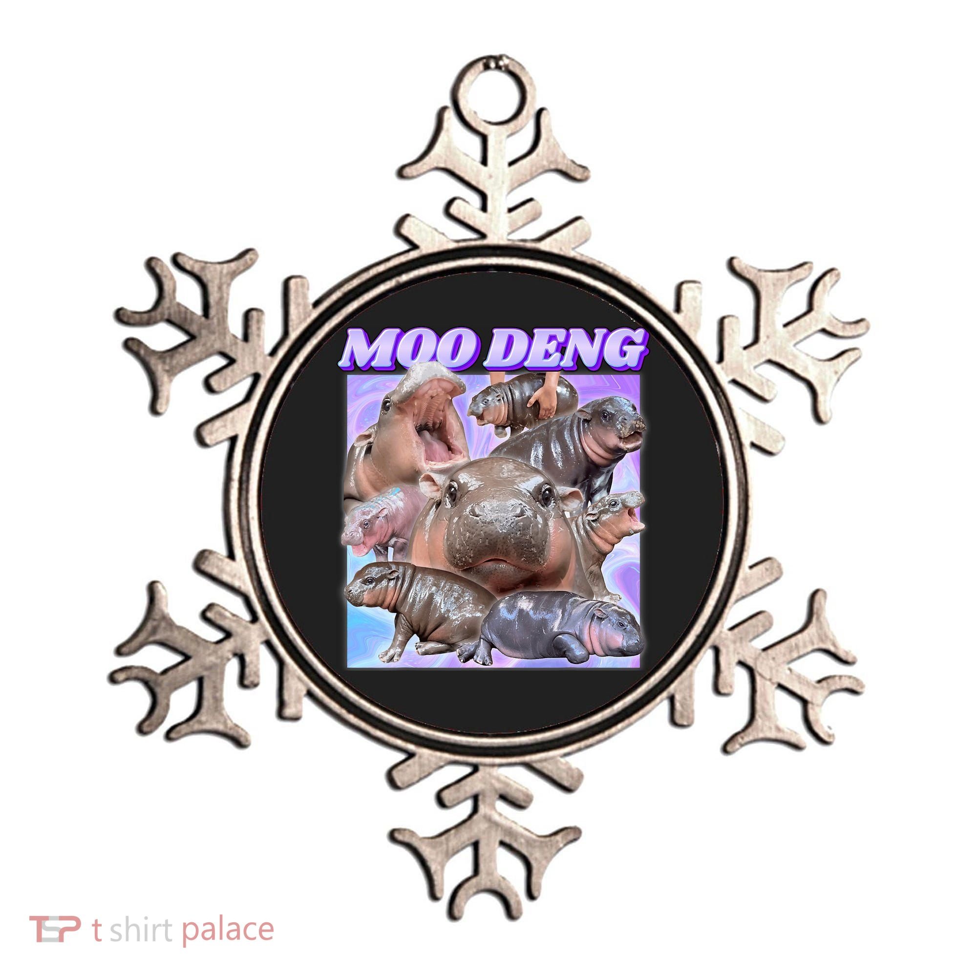 Baby Hippo Moo Deng Ornament
