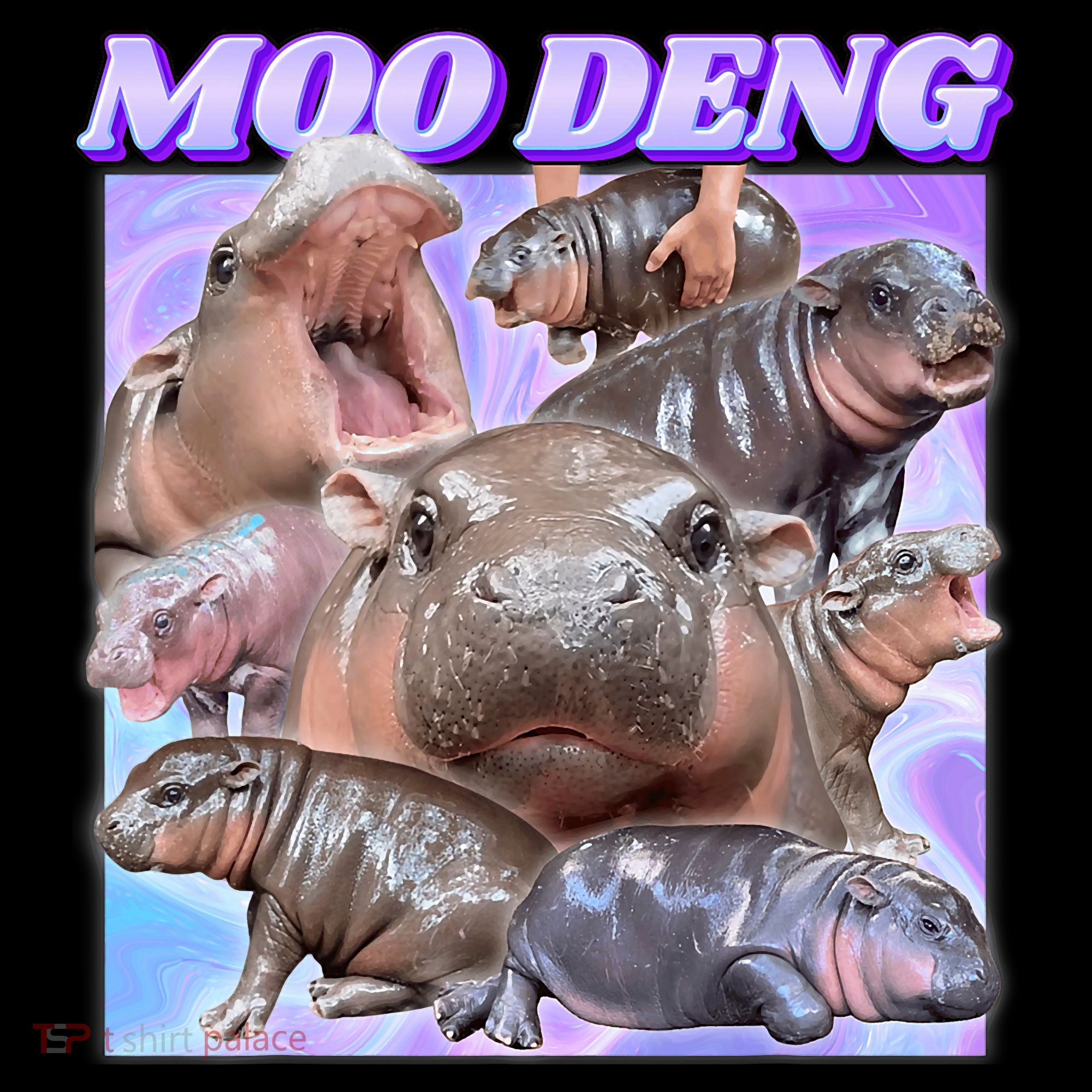 Baby Hippo Moo Deng Ornament