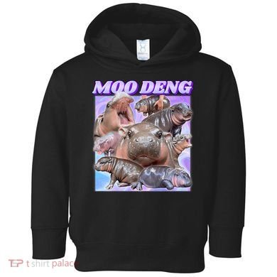 Baby Hippo Moo Deng Toddler Hoodie