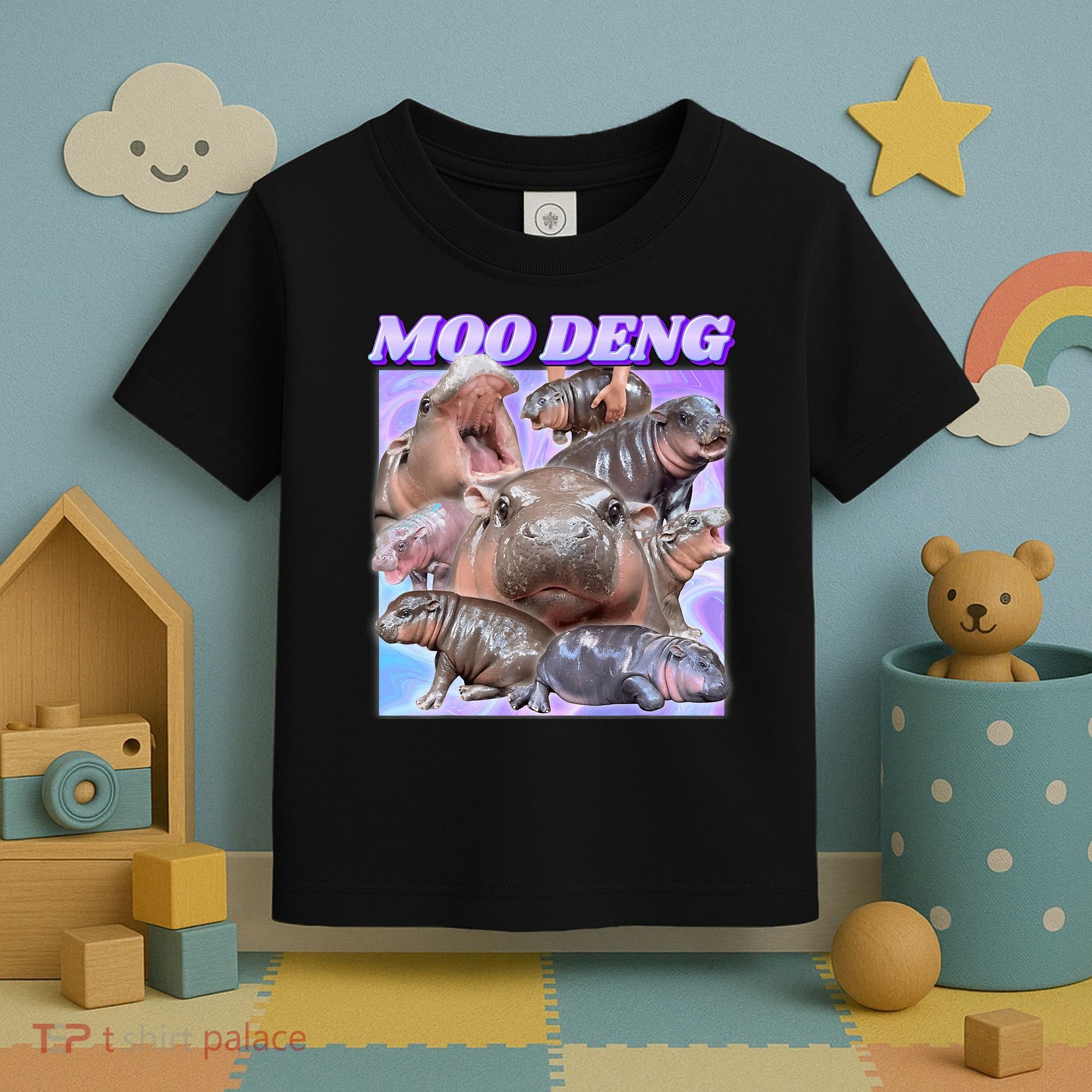 Baby Hippo Moo Deng Toddler T-Shirt