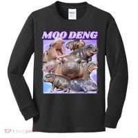 Baby Hippo Moo Deng Kids Long Sleeve Shirt thumb 0