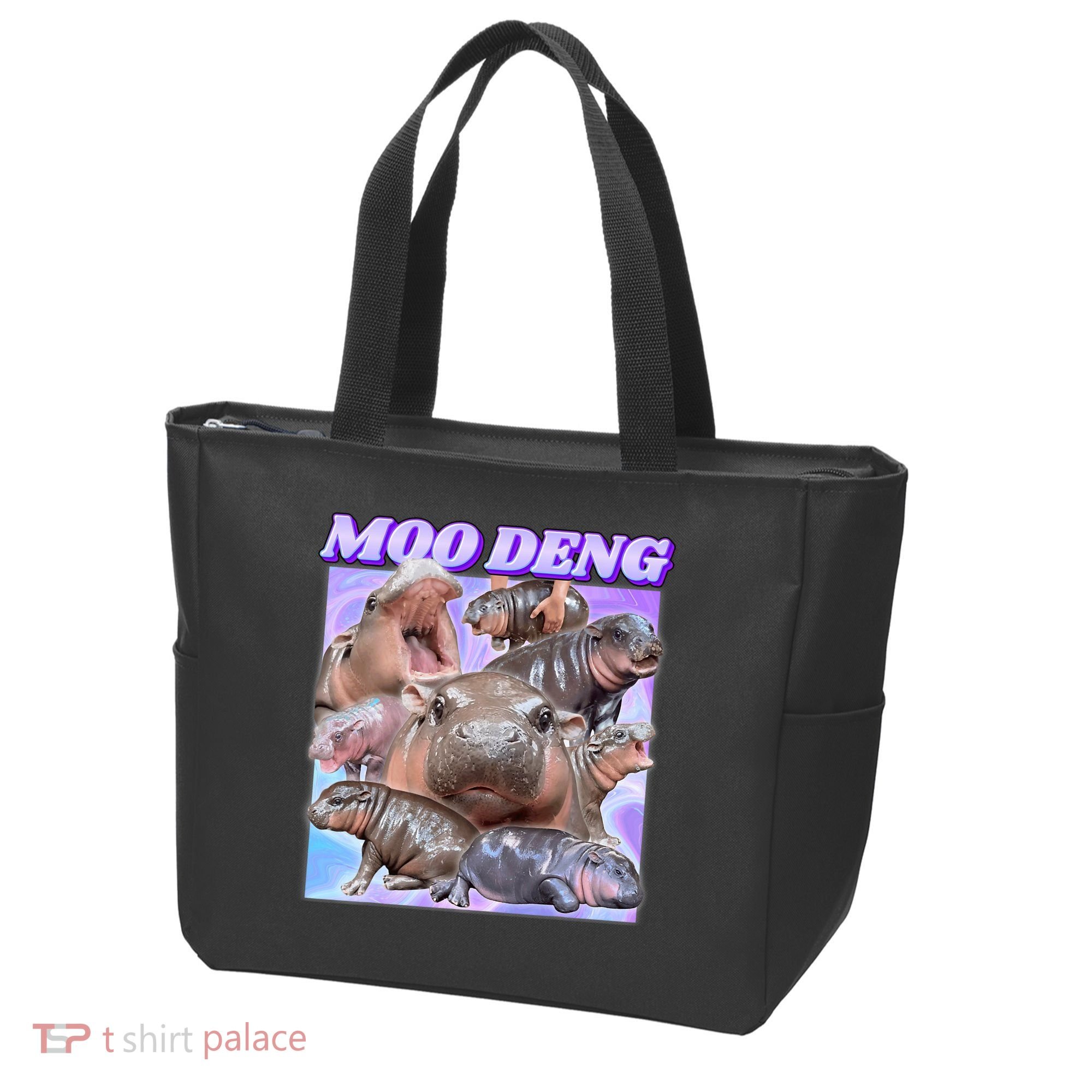 Baby Hippo Moo Deng Tote Bag