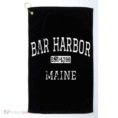 Bar Harbor Maine Me Vintage Golf Towel