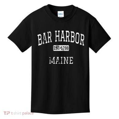 Bar Harbor Maine Me Vintage Kids T-Shirt