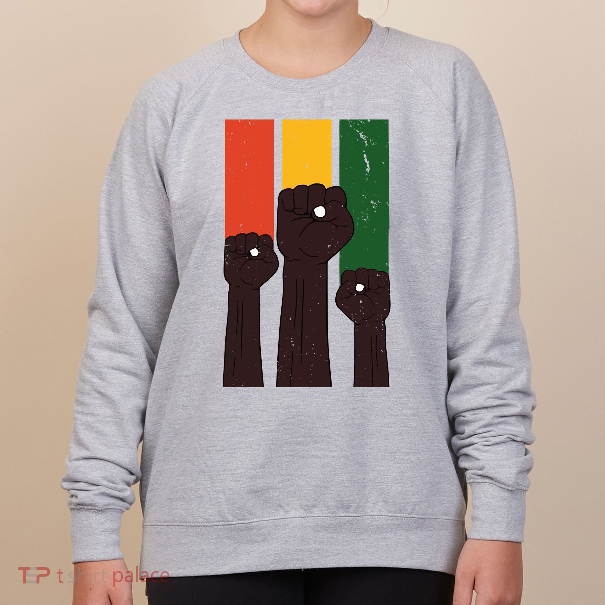 Black History Month Fist Pride Women's Sweatshirt