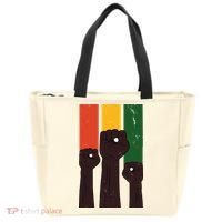 Black History Month Fist Pride Tote Bag thumb 0