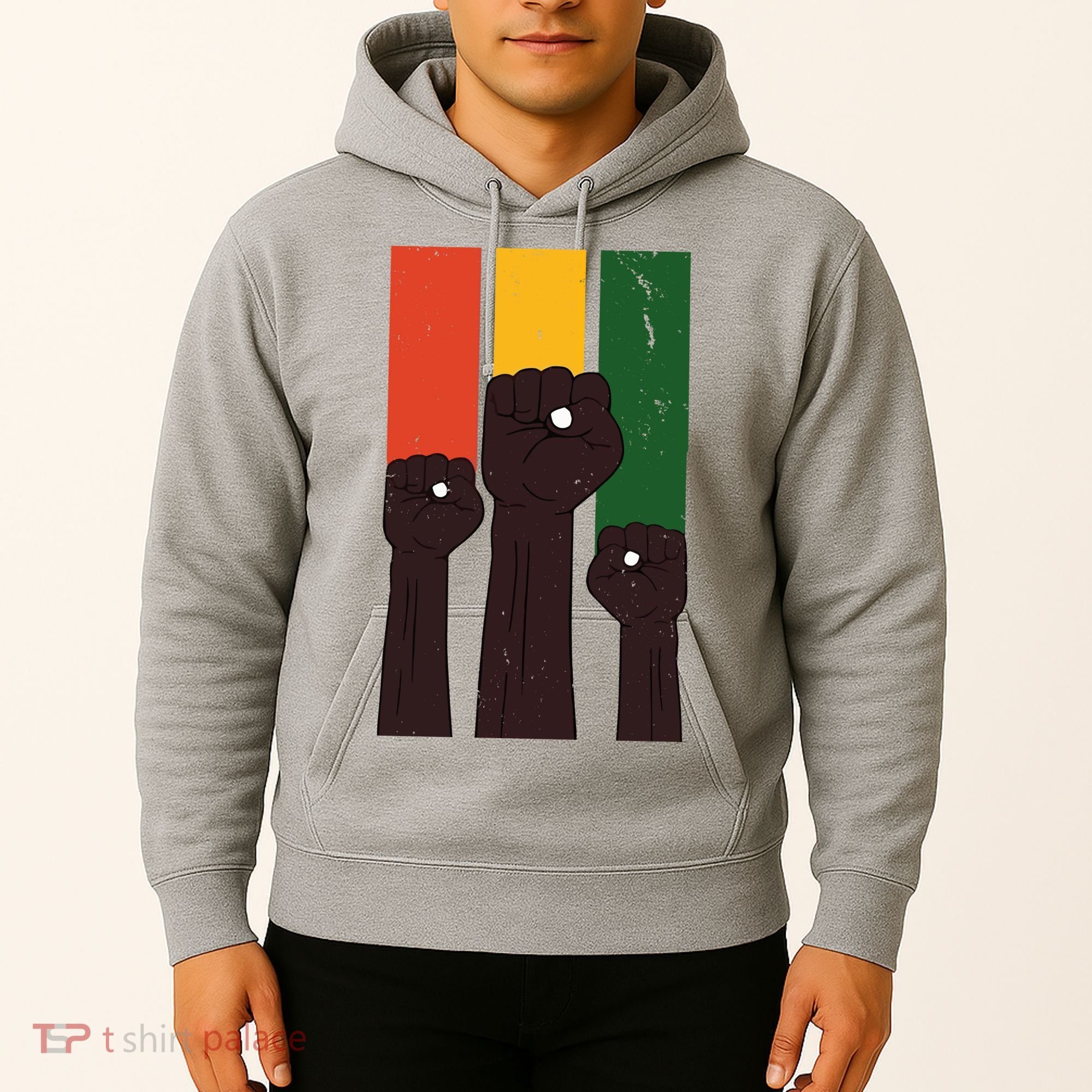 Black History Month Fist Pride Hoodie