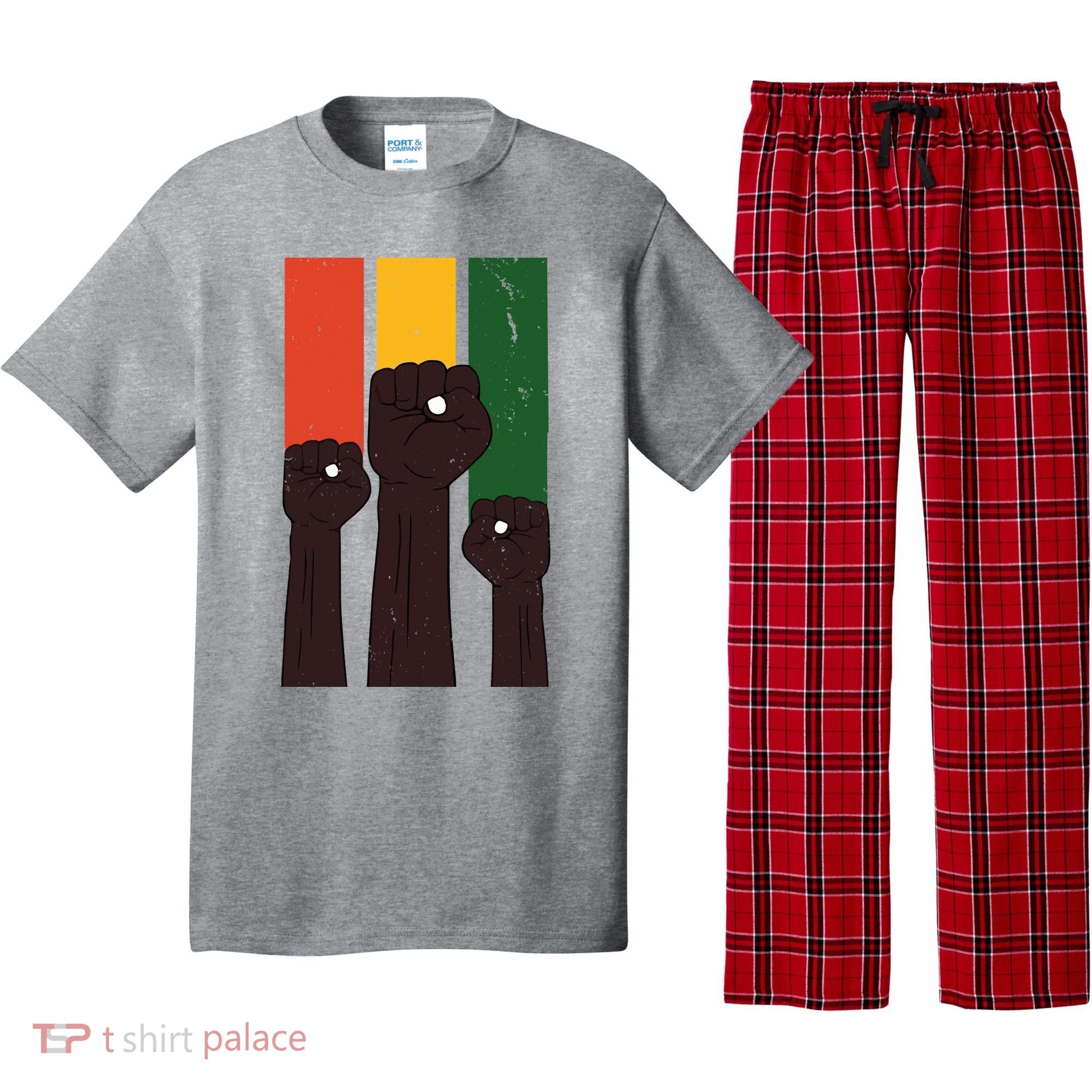 Black History Month Fist Pride Pajama Set