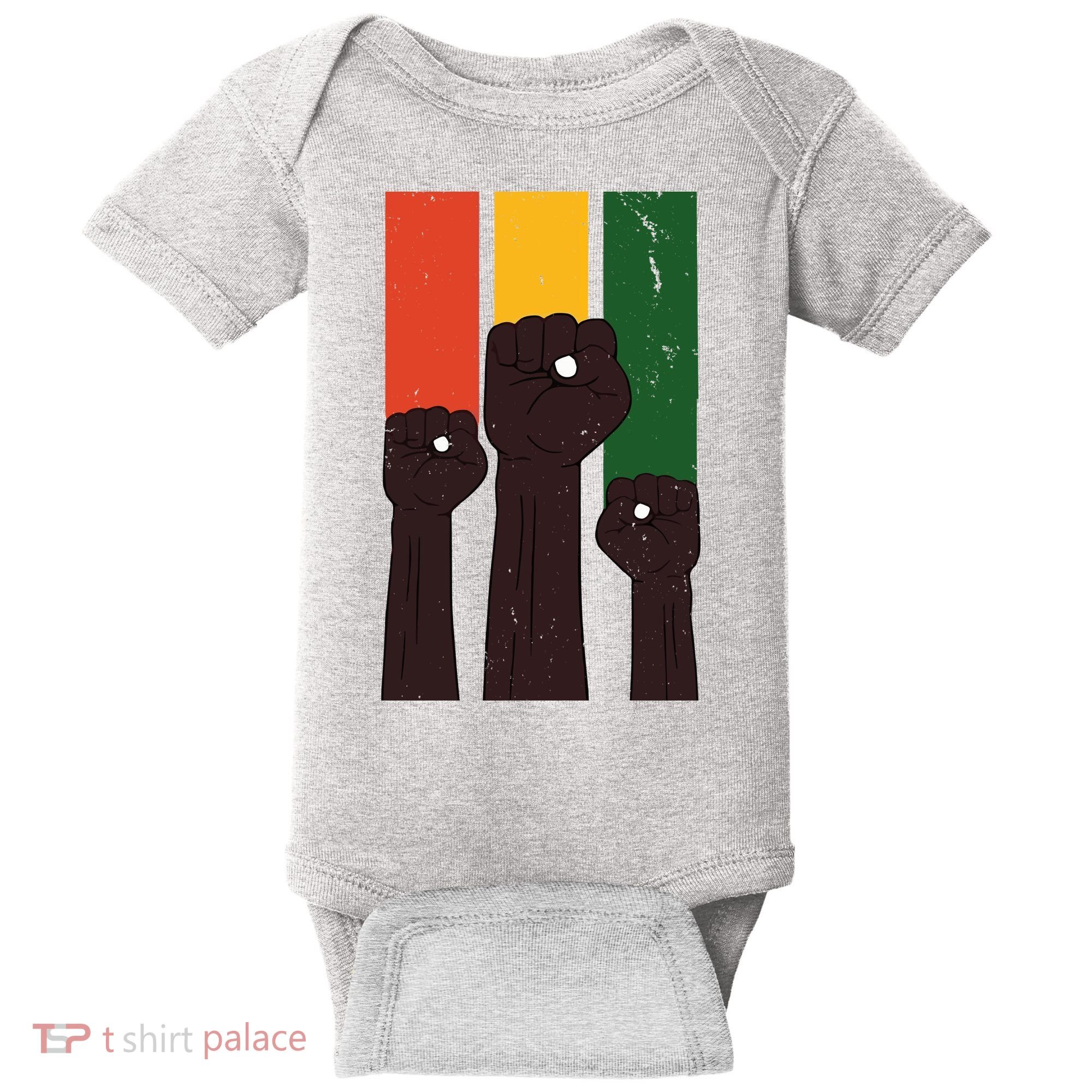 Black History Month Fist Pride Baby Bodysuit