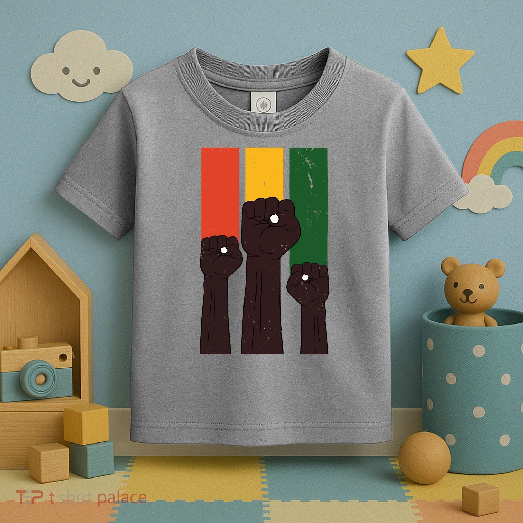 Black History Month Fist Pride Toddler T-Shirt