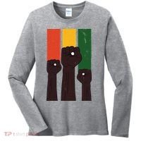 Black History Month Fist Pride Women's Long Sleeve Shirt thumb 0