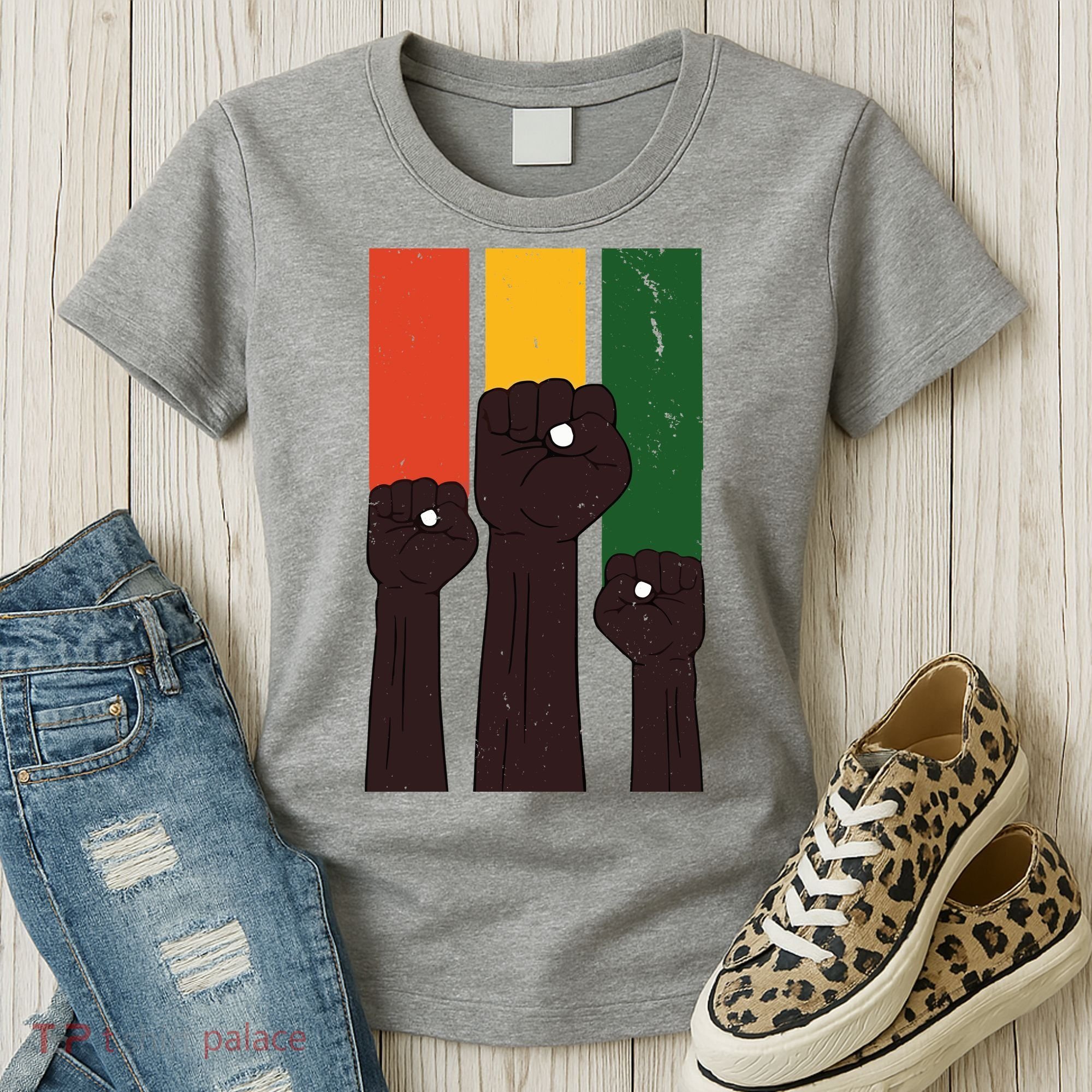Black History Month Fist Pride Women's T-Shirt