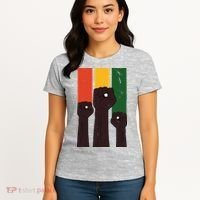 Black History Month Fist Pride Women's T-Shirt thumb 4