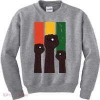 Black History Month Fist Pride Kids Sweatshirt thumb 0