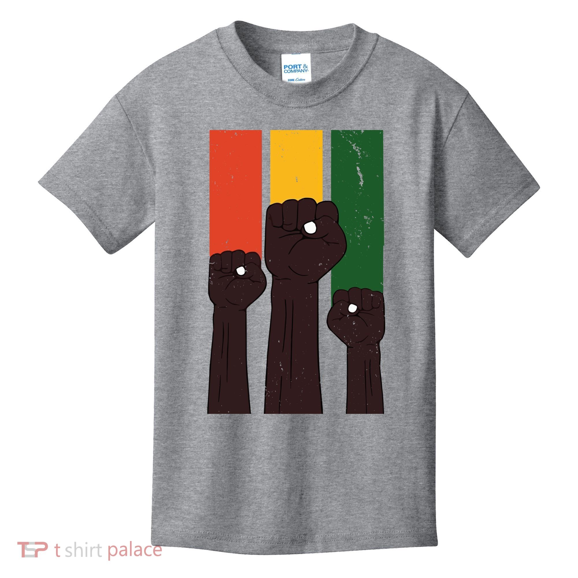 Black History Month Fist Pride Kids T-Shirt
