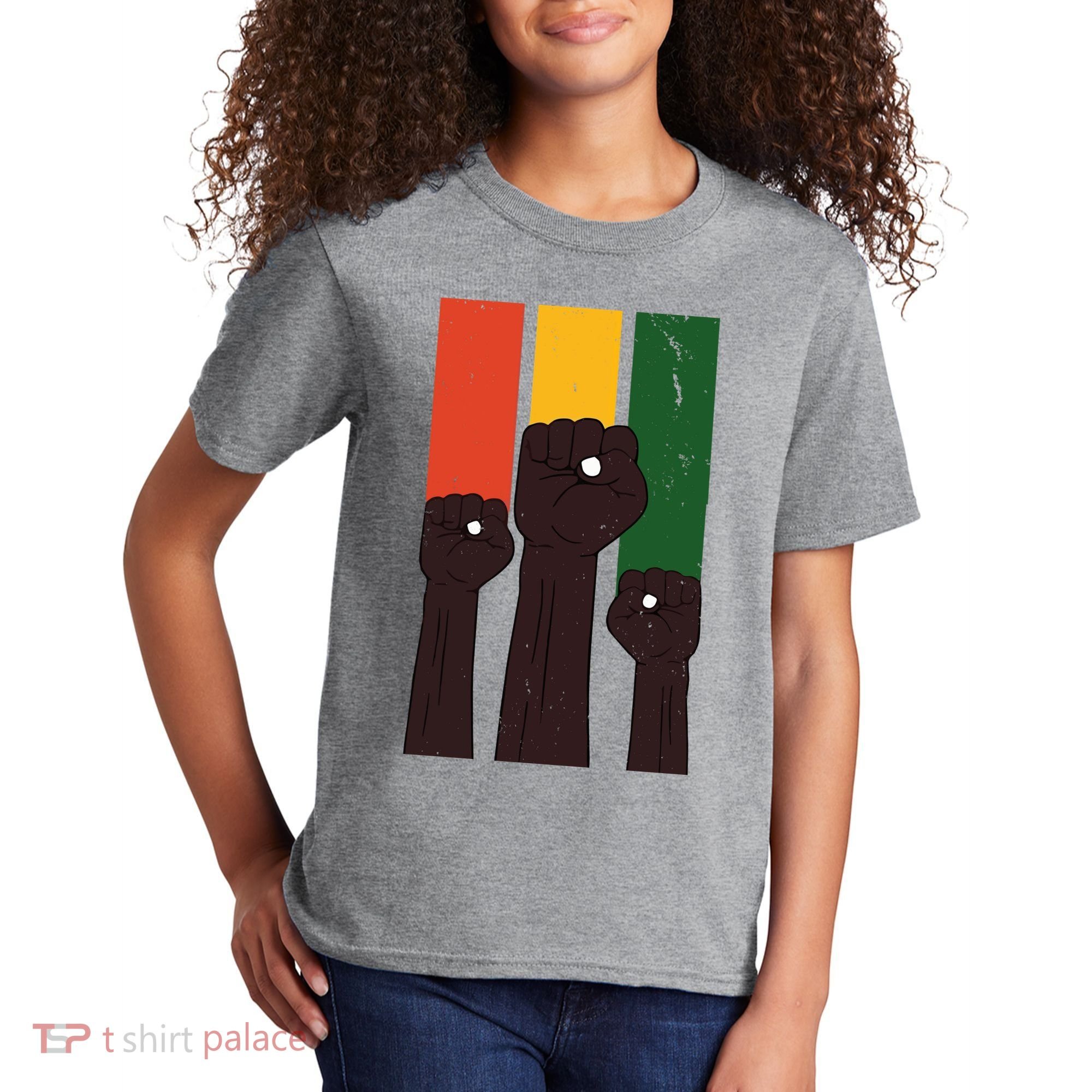 Black History Month Fist Pride Kids T-Shirt