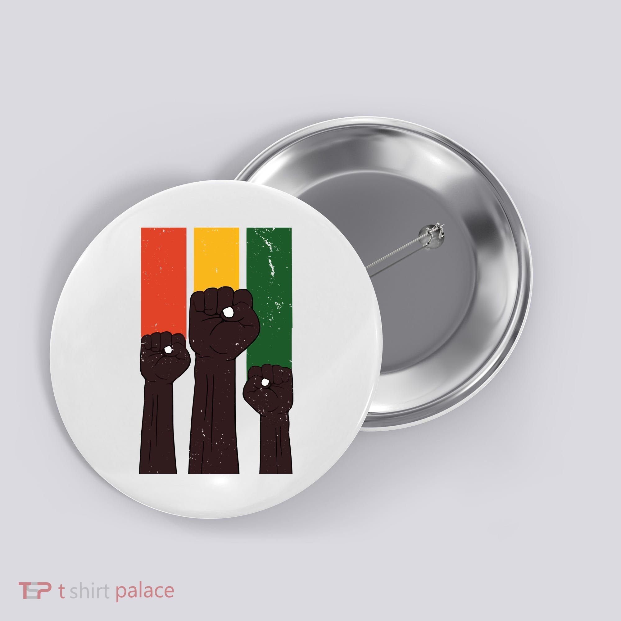 Black History Month Fist Pride Button