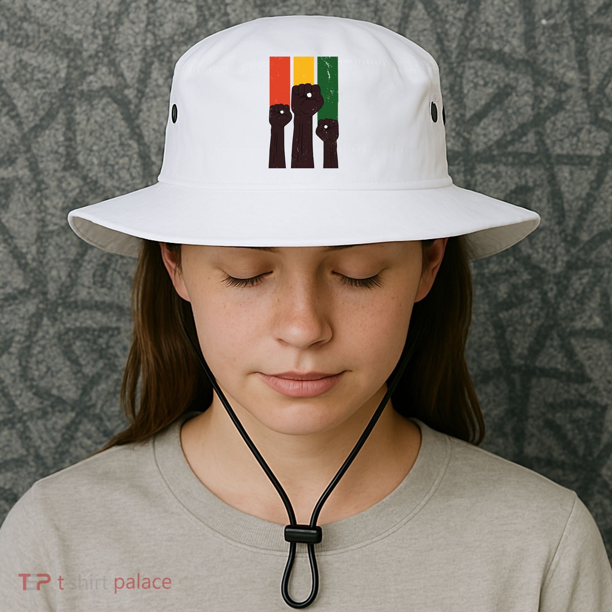 Black History Month Fist Pride Bucket Hat