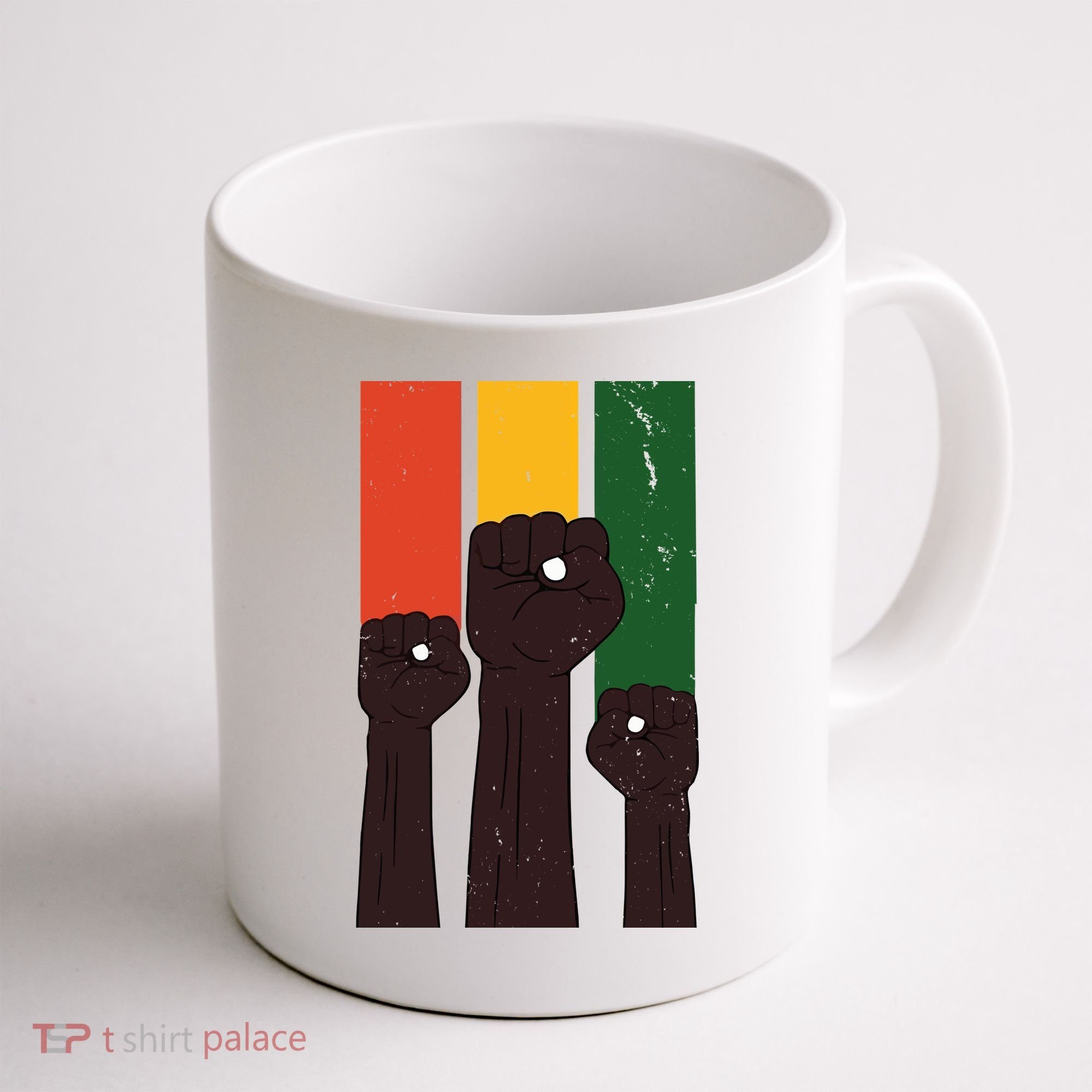 Black History Month Fist Pride Coffee Mug