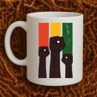Black History Month Fist Pride Coffee Mug thumb 2